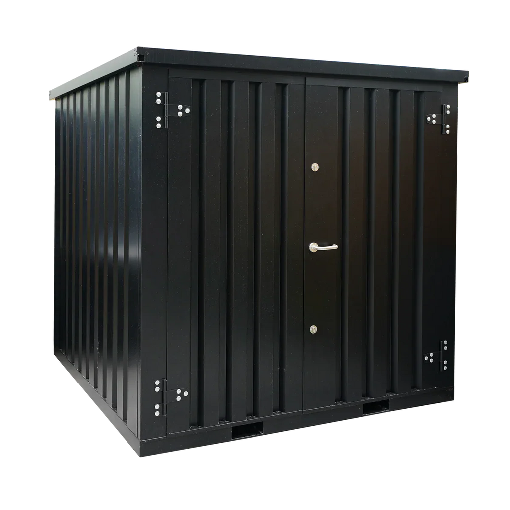 Metallischer Lagercontainer 2 x 2 Meter mit Doppeltür