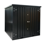 Metallischer Lagercontainer 2 x 2 Meter mit Doppeltür