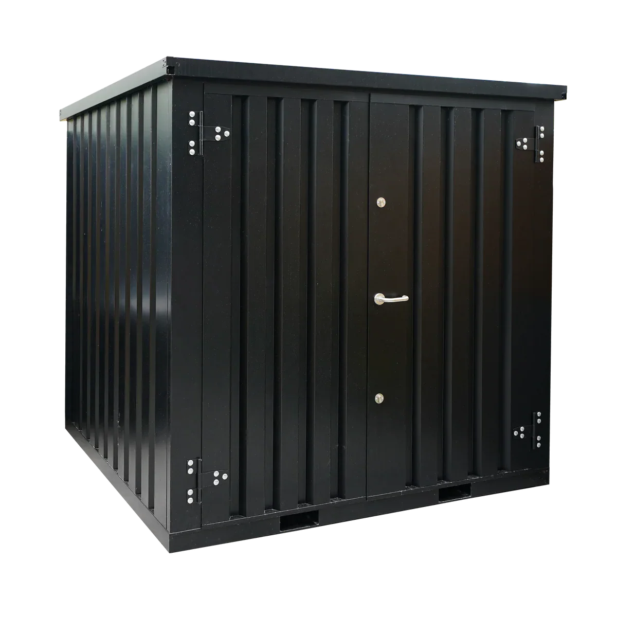 Metallischer Lagercontainer 2 x 2 Meter mit Doppeltür