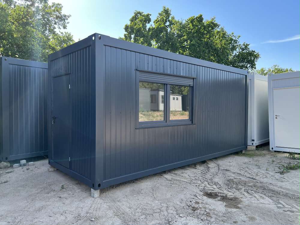 Container mit Büro, Küche, WC und Dusche 6x2,43 m