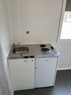 Container mit Büro, Küche, WC und Dusche 6x2,43 m