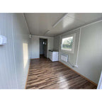Bürocontainer 6x2,40 m mit WC, Dusche und Küche