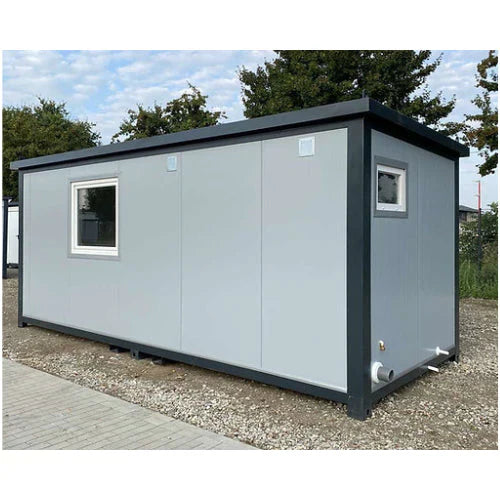 Bürocontainer 6x2,40 m mit WC, Dusche und Küche