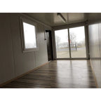 Bürocontainer 6x2,40 m – Holzfarbe