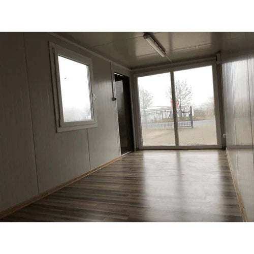Bürocontainer 6x2,40 m – Holzfarbe