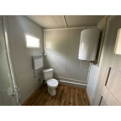 Bürocontainer 6x2,40 m mit WC, Dusche und Küche
