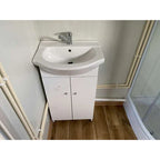 Bürocontainer 6x2,40 m mit WC, Dusche und Küche